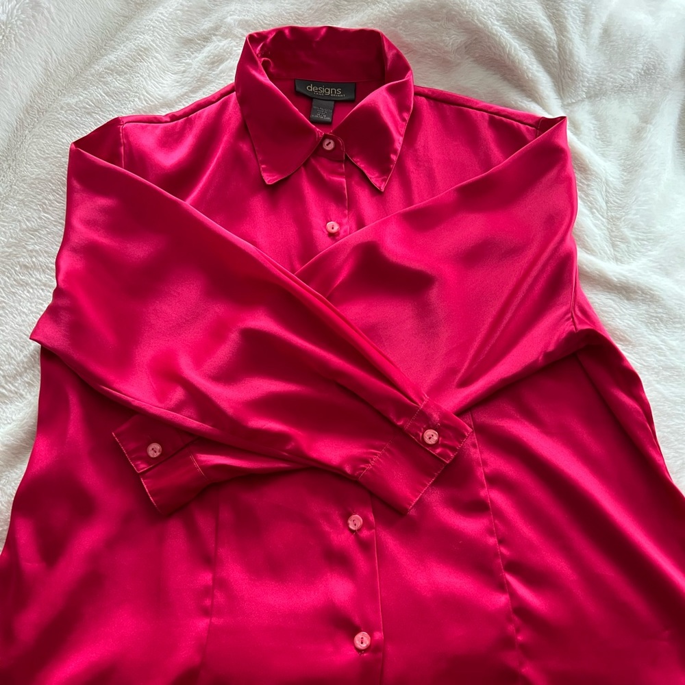 Lane Bryan hot bike satin button down